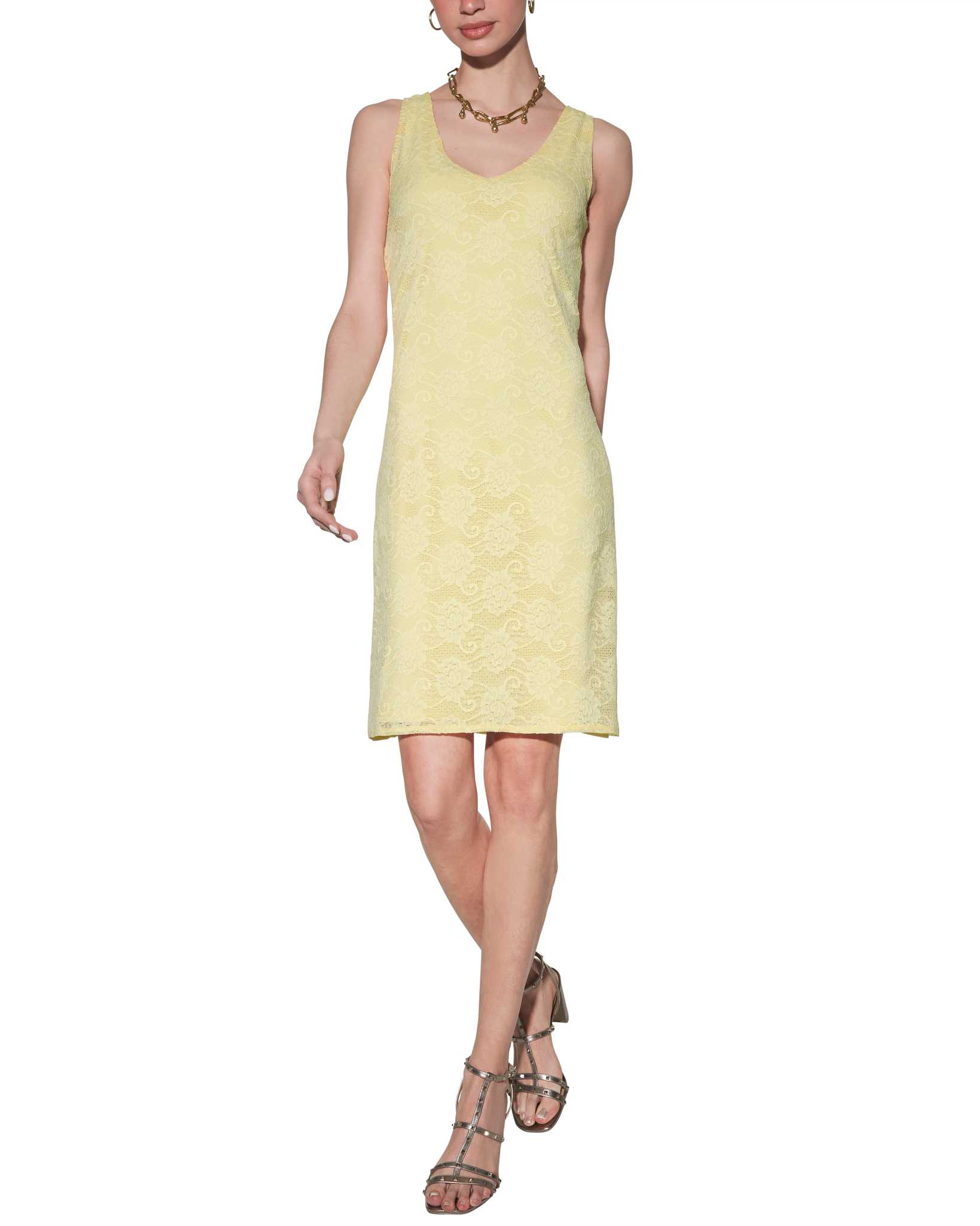 White house black market clearance yellow dress